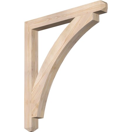 Ekena Millwork Thorton Craftsman Smooth Bracket, Douglas Fir, 3 1/2"W x 36"D x 40"H BKT04X36X40THR04SDF